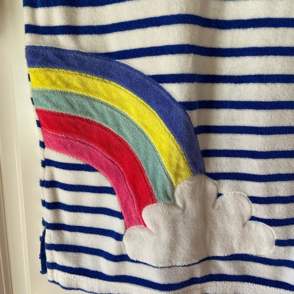 Boden rainbow toweling swim cover up, size 6-7 - Picture 2 of 3